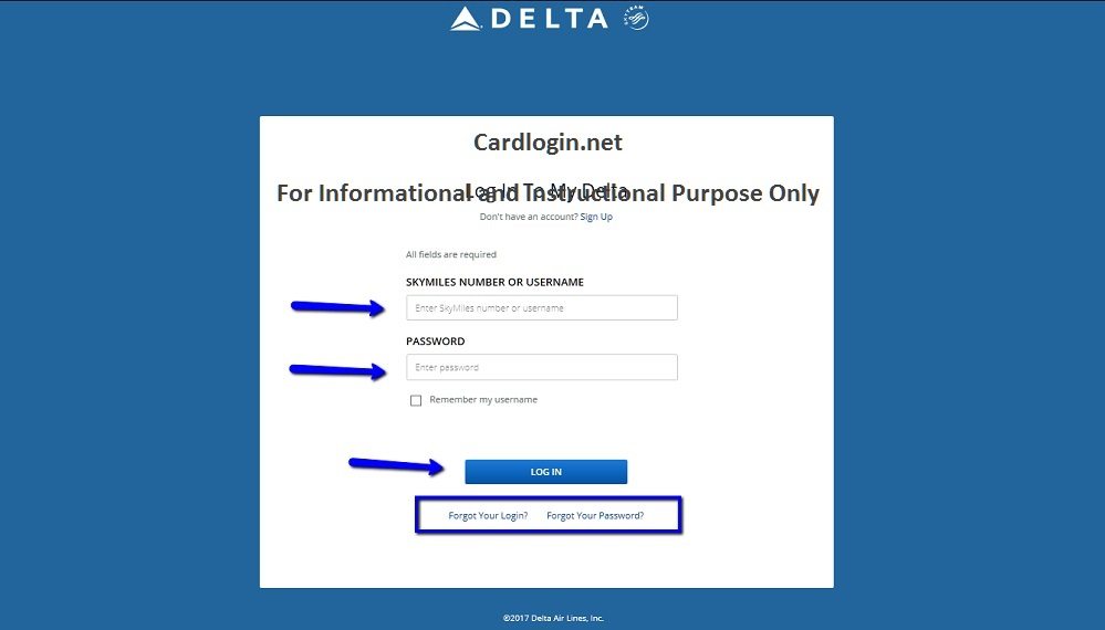 Delta_SkyMiles_Credit_Card_Login_Menu