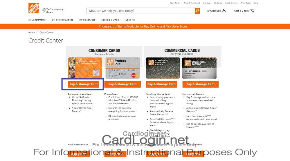 Home Depot Consumer How To Login How To Apply Guide